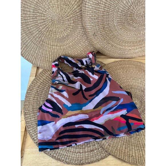 Betsey Johnson women’s size medium Striped sports bra - Picture 1 of 9